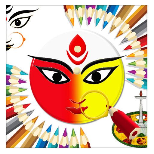Durga Navaratri Colouring - Greetings icon