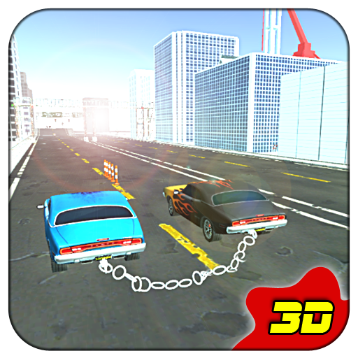Chained 3D Cars - City Rush Race icon