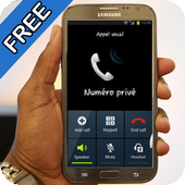 Afficher numéro appel privé icon