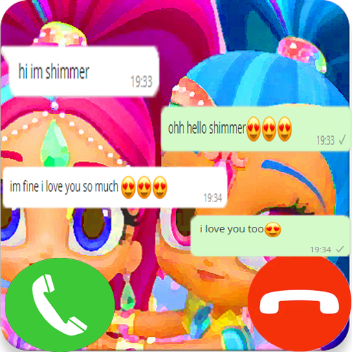 Call From Shimmer Princess Prank icon