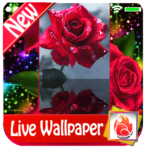 Red rose Live Wallpaper 2019 free Red rose LWP icon
