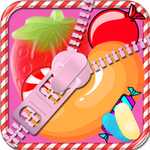Lovely Candy Zip Screen Lock icon
