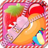 Lovely Candy Zip Screen Lock