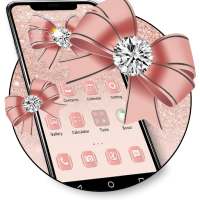 Luxury Rose Gold Diamond APUS Launcher Theme on 9Apps