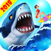Hungry Shark Attack - Angry Shark World Games icon