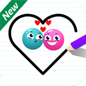 Balls Love : Draw line أيقونة