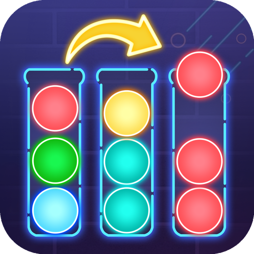 Neon Ball Sort - Bubble Color Sort puzzle Games icon