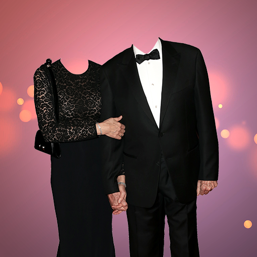 Western dress Couple Photo Suit icon