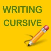 Writing Cursive icon