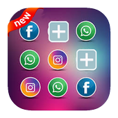 Dual Space Blue Multiple accounts (Clone app) pro icon