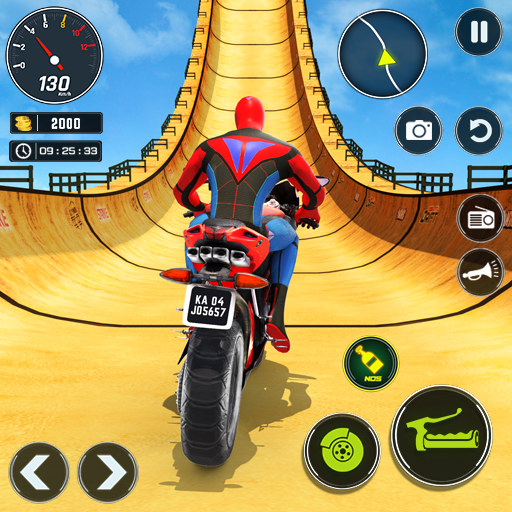 Superhero Bike Stunt Games GT icon
