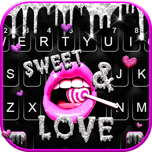 Sexy Love Lips Keyboard Background icon