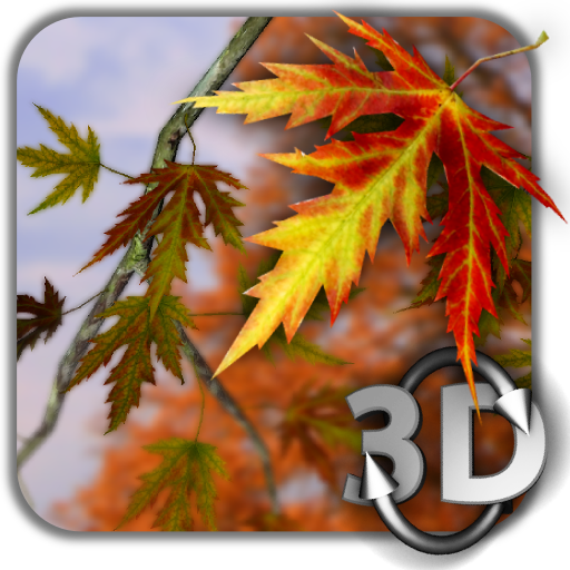 Autumn Leaves in HD Gyro 3D Parallax Wallpaper icon