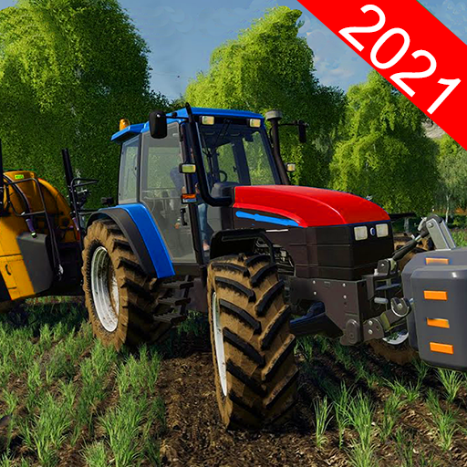 Heavy Farming Tractor Trolley Cargo Sim 2021 icon