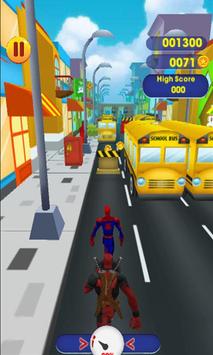 Subway Spider Run Man 0MB vs Deadpool screenshot 3