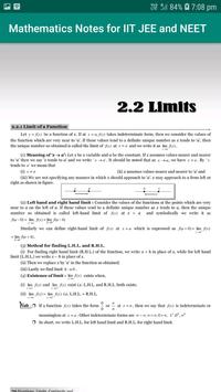Mathematics Notes for IIT JEE and NEET screenshot 4