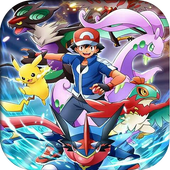 Ash's Greninja Wallpaper-Ash Greninja HD Wallpaper icon