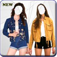 Women Jeans Jacket Photo Montage