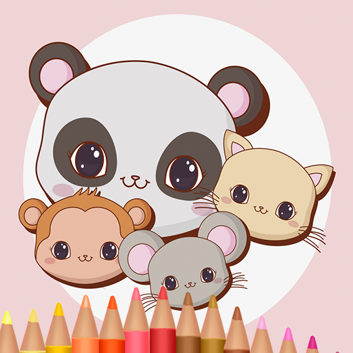We draw kawaii cute animals icon