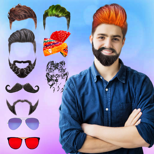 Man Hair Mustache Style  PRO أيقونة