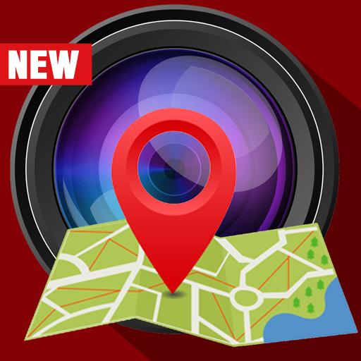 Camera with Auto Stamp - Location, Date and Time icon