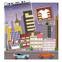 City Illustration Launcher Theme on 9Apps