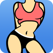 Female Home Workout—free fitness app &amp; weight loss icon