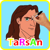 learn to draw tarzan icon