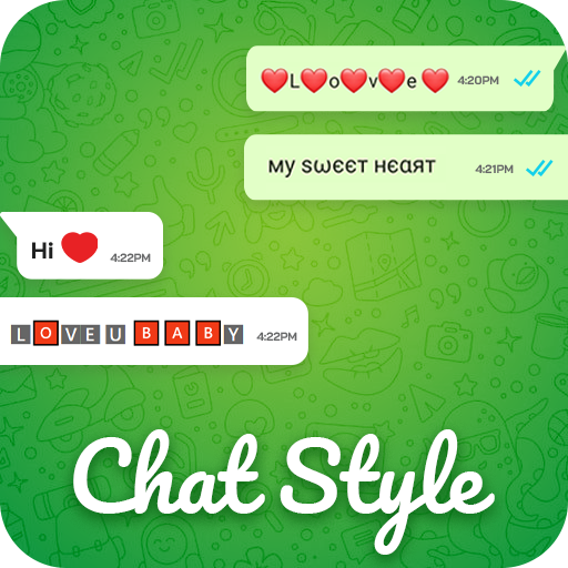 Chat Style  Text for What'sup icon