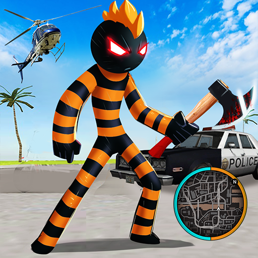 Stickman Rope hero Prison Escape Survival Mission icon