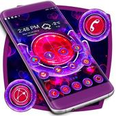 Glowing Pink Launcher Theme icon