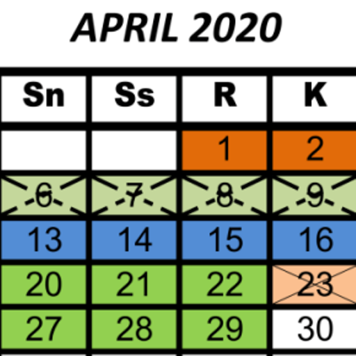 Kalender pendidikan 2019/2020 untuk SD, SMP &amp; SMA icon