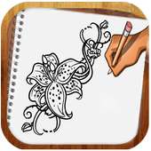 Draw Flowers  - easy lessons on 9Apps