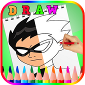 How to Draw  Teen Titans GO Anime icon