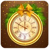 Gold Clock Live Wallpaper on 9Apps