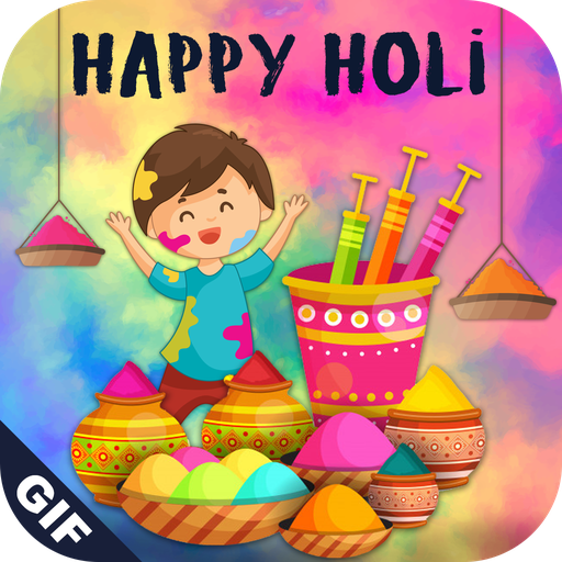 Holi GIF : Holi Stickers For Whatsapp icon