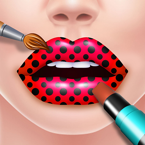 Lips Done 3D Satisfying Lipstick art Makeup Game icon