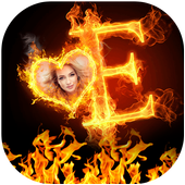 Fire Text Photo Editor icon