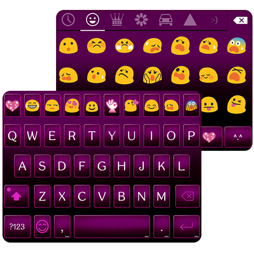 Pink Punk Emoji Keyboard Theme icon