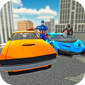 Super Hero Car Racing Stunts icon