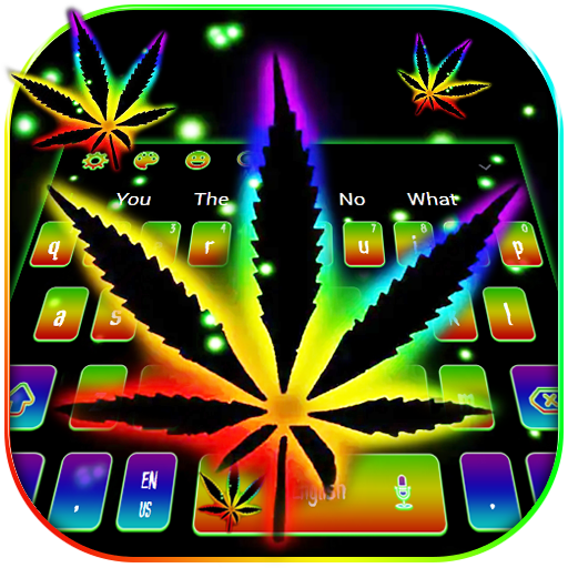 Neon Weed Keyboard Theme icon