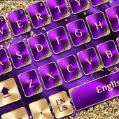 Purple Gold Luxury Keyboard icon