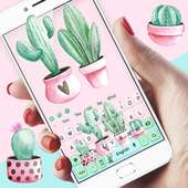 Cute Cartoon Cactus keyboard on 9Apps