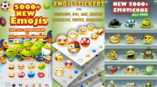 Emoji HD Talking Stickers for all Messengers screenshot 1