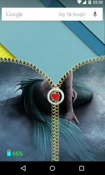 Mermaid Zipper Screen Lock screenshot 3