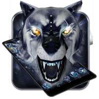 3D White ice wolf theme on 9Apps