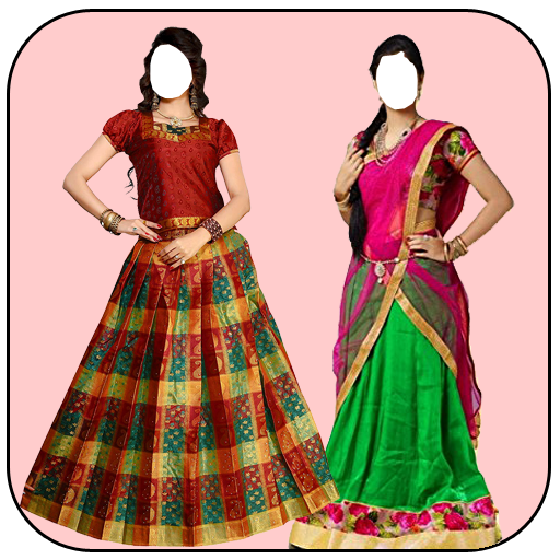 Women Pattu Dress Photo Suit иконка