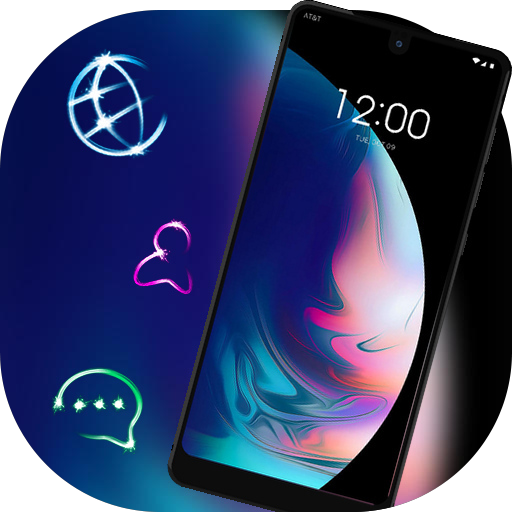 Colorful theme Colorful planet art A83 icon