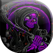 Blood Dripping Grim Reaper Live Wallpaper THEME icon