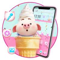 Adorable Ice Cream Piggy Theme